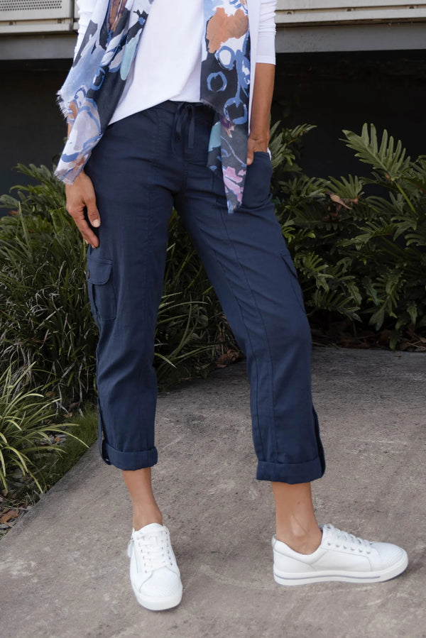 Colette Navy Cargo Pants