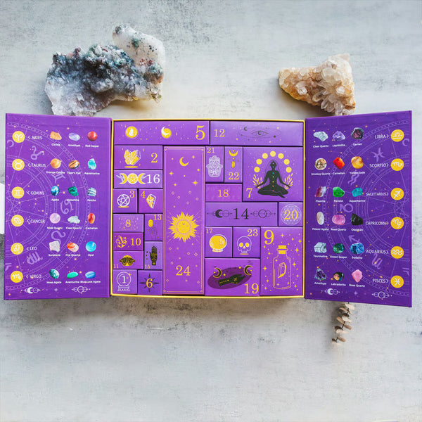 🔥2025 New Release 🎃Reiki Crystal Halloween Countdown Gift Box🔮The Magic of Healing and Energy Transfer!